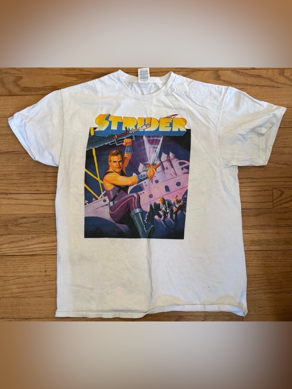 Strider Graphic White T-Shirt